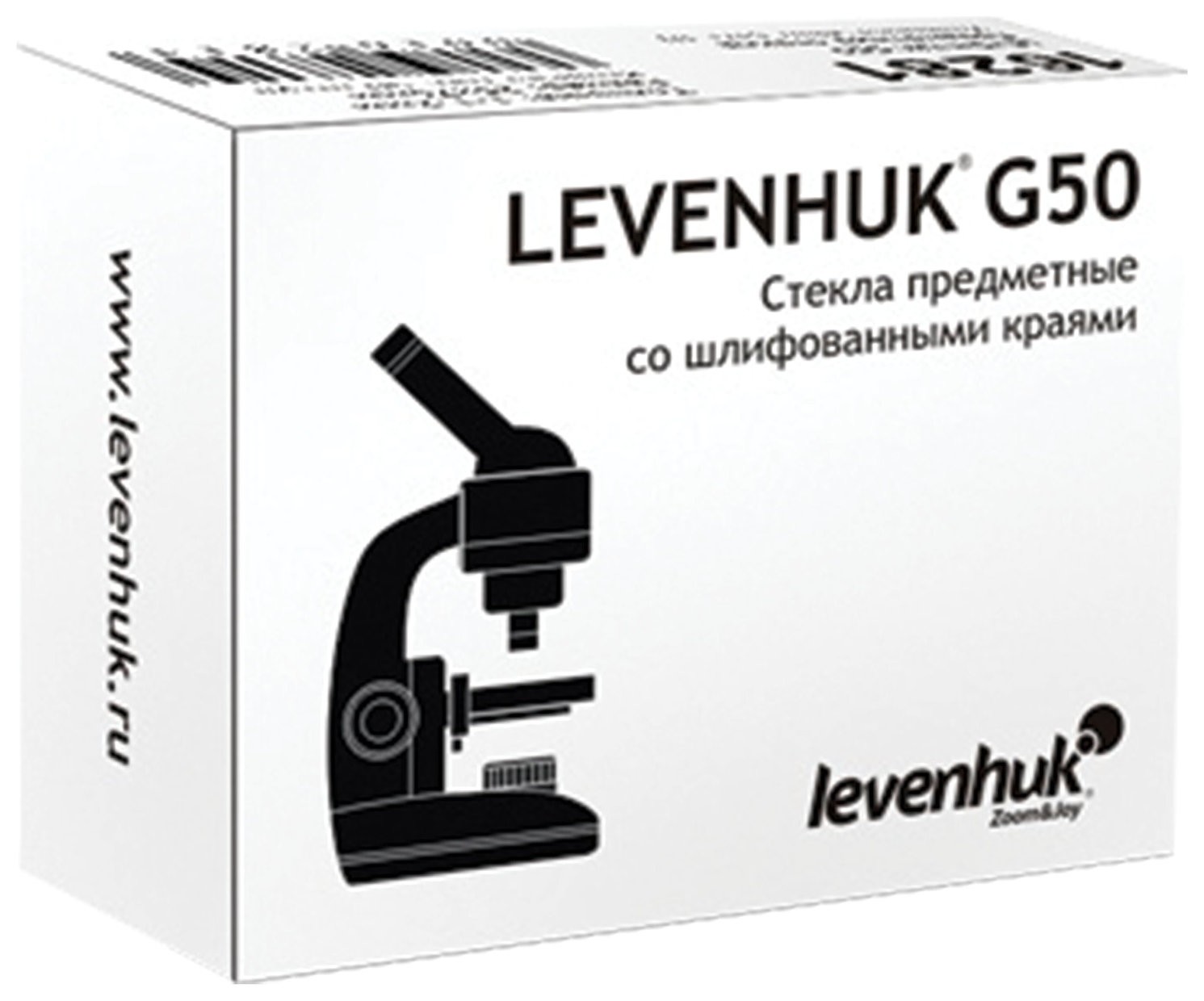 Стекла предметные LEVENHUK G50, для изготовления микропрепаратов, 75х25 мм, 1000-1200 мкм, 50 шт.