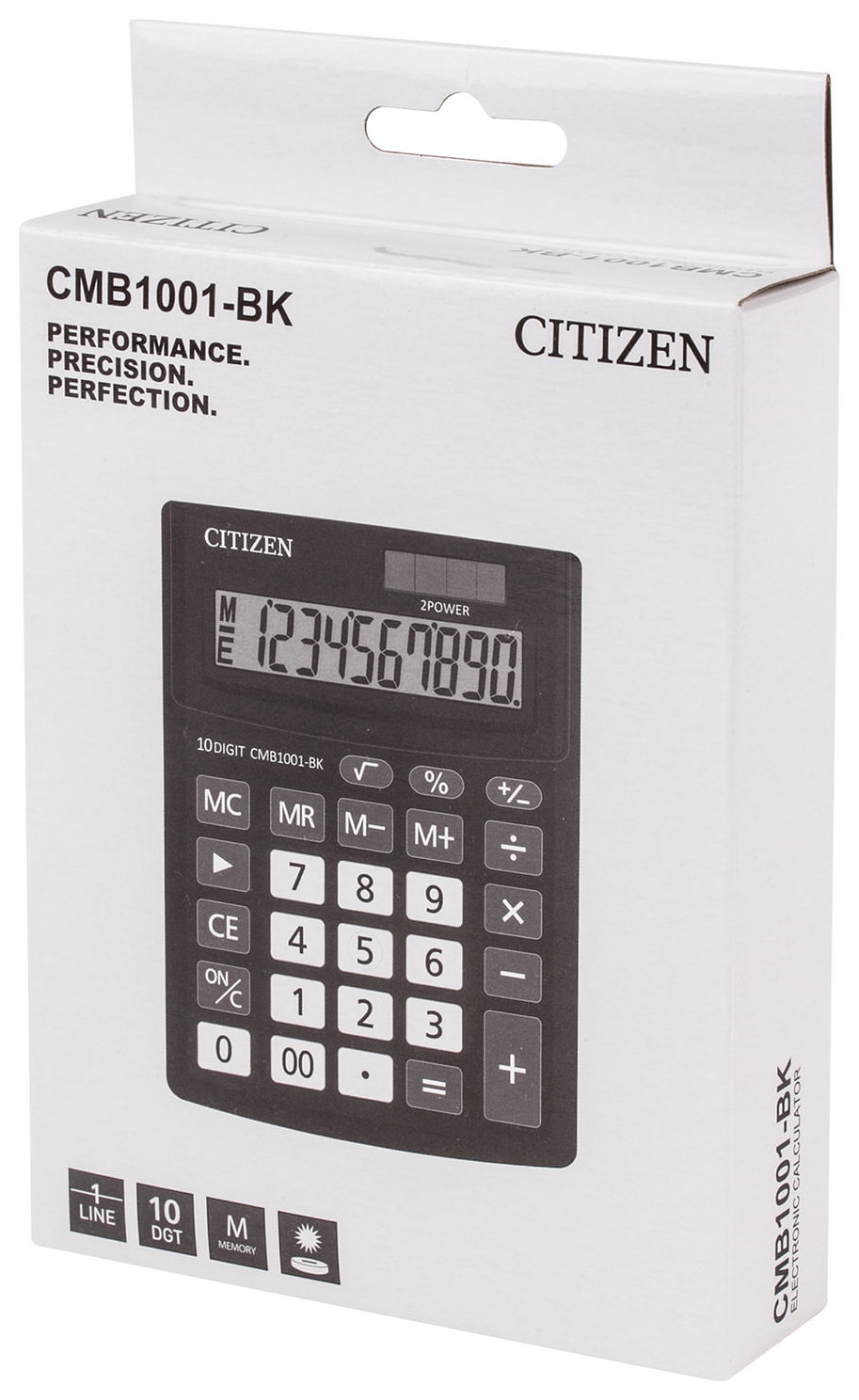 Калькулятор настольный Citizen Business Line Cmb1001bk, малый (136x100 мм), 10 разрядов, двойное питание