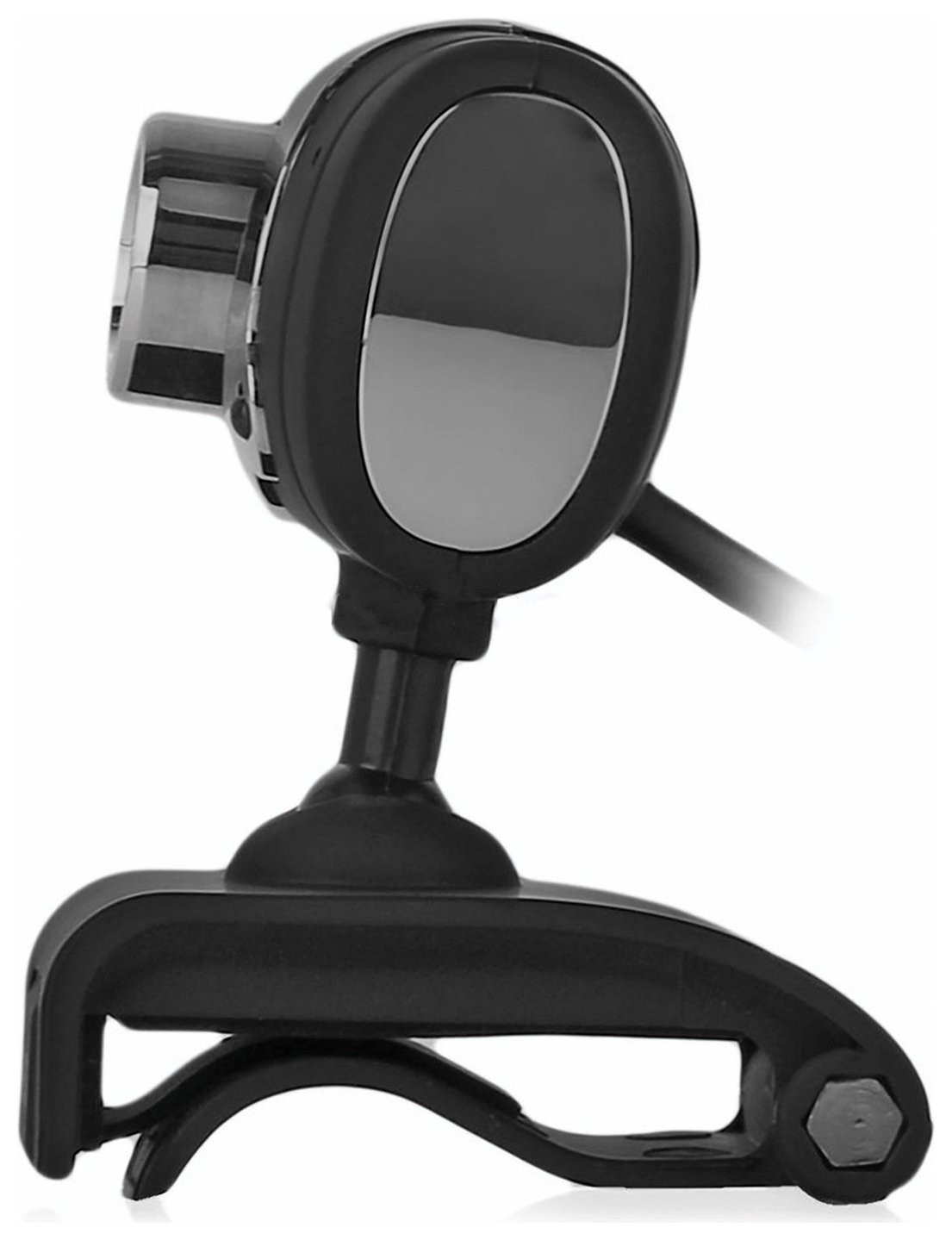 Веб-камера IC-525, 1,3 Мп, микрофон, USB 2.0, регулируемое крепление, черная, SV