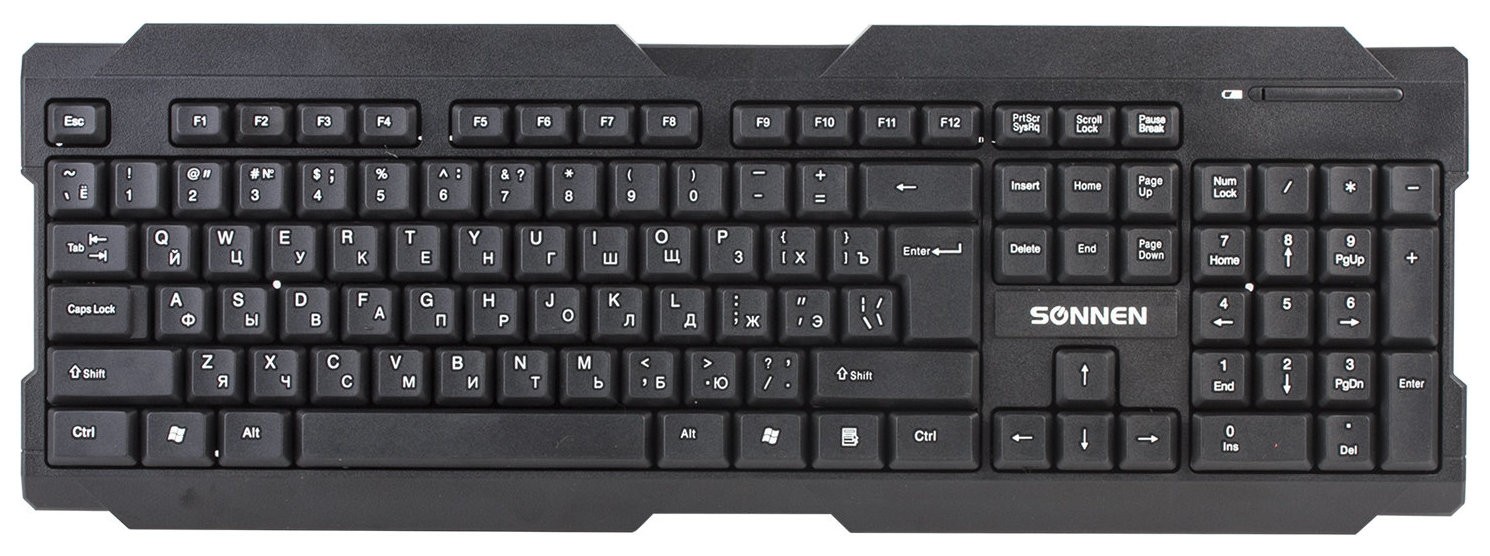 Клавиатура беспроводная Kb-5156, Usb, 104 клавиши, 2,4 Ghz, черная
