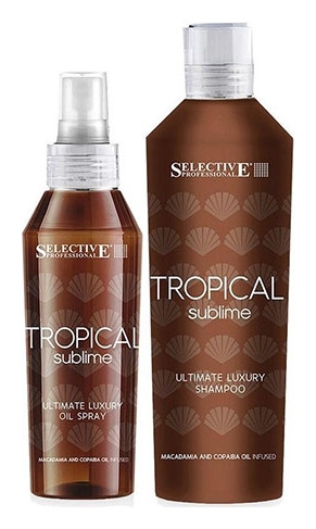 Набор для волос шампунь-гель и защитное масло-спрей Tropical Sublime