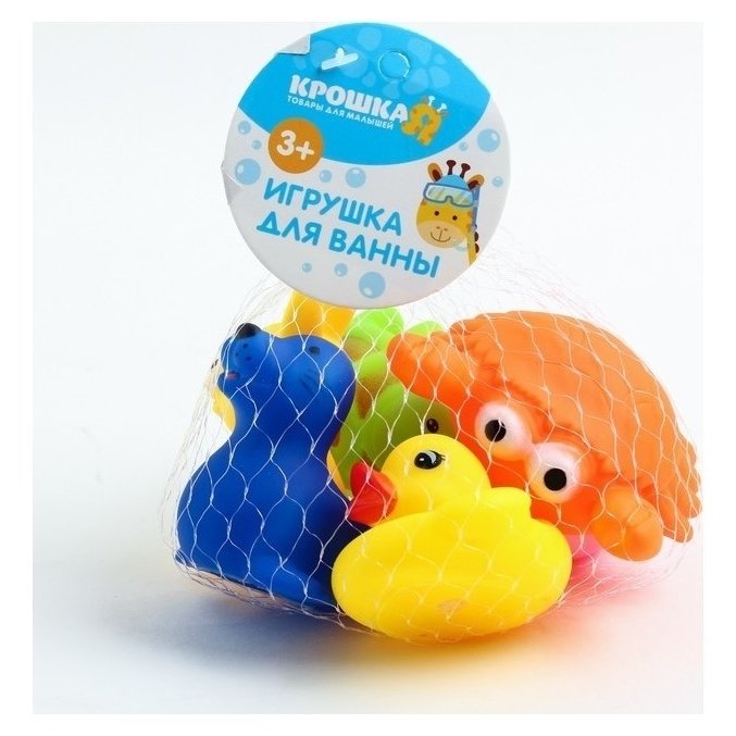 Набор игрушек для ванны Морские животные №2 6 шт