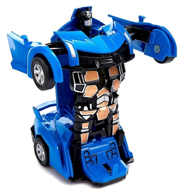Робот-трансформер инерционный Спорткар трансформируется автоматически
