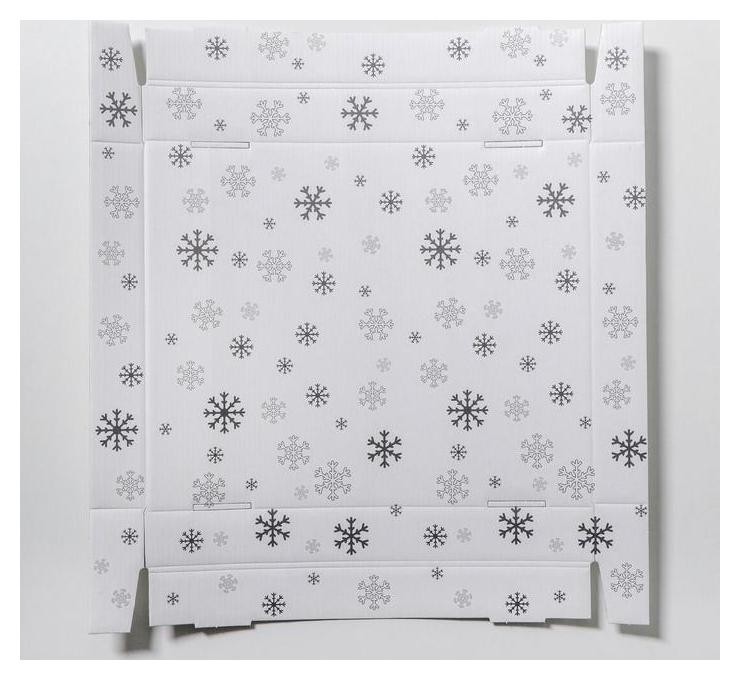 Складная коробка Let It Snow, 31,2 х 25,6 х 16,1 см
