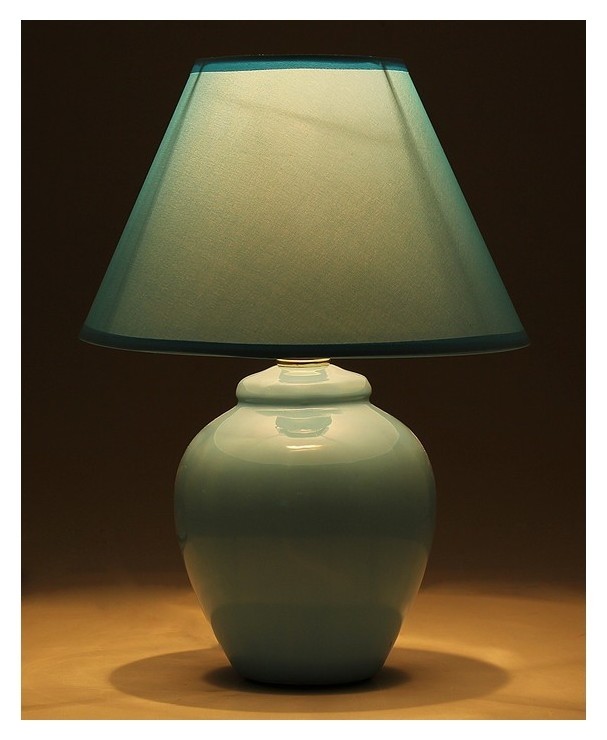 Лампа настольная Азалия, 220v, синяя