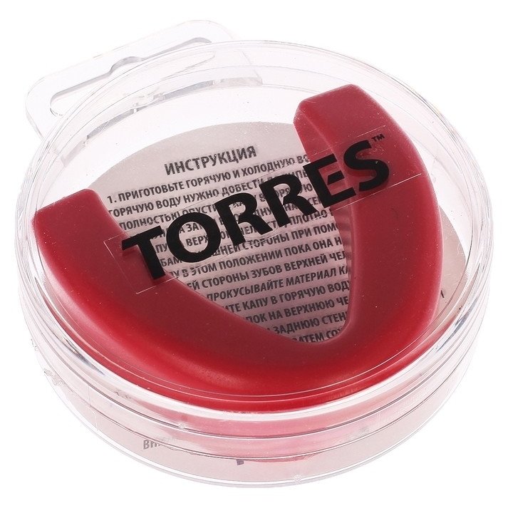 Капа боксёрская Torres Prl1021rd, термопластичная, красный