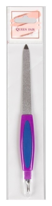 Пилка-триммер металлическая для ногтей прорезиненная ручка