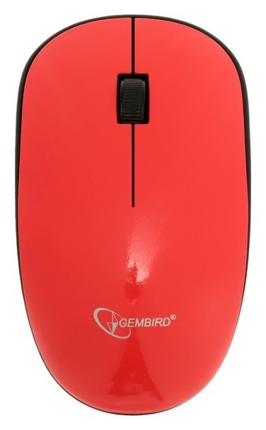 Мышь Gembird Musw-111-crl, беспроводная, оптическая, 1200 Dpi, 1xaa, Usb, цвет коралловый