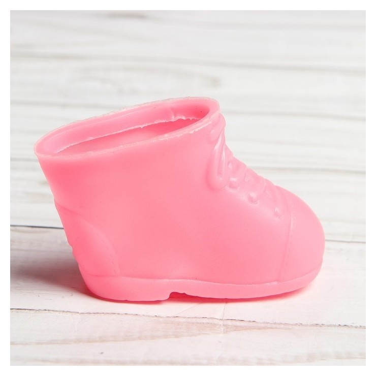 Ботинки для куклы Бантики, длина подошвы: 6,5 см, 1 пара, цвет розовый