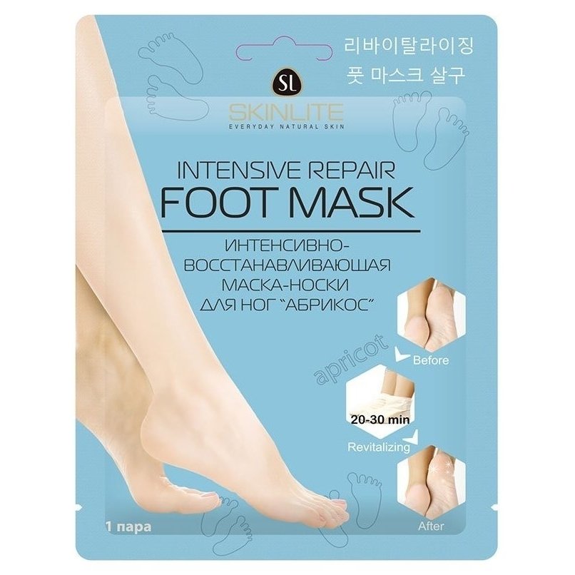 Интенсивно-восстанавливающая маска-носки для ног Абрикос