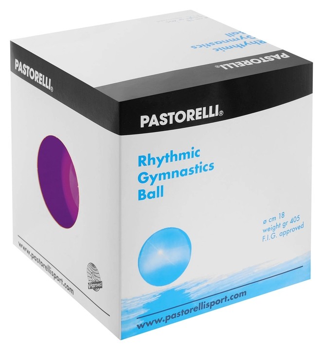 Мяч гимнастический Pastorelli New Generation, 18 см, Fig, цвет малиновый