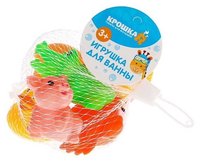 Набор игрушек для ванны Морские животные №3, 6 шт.