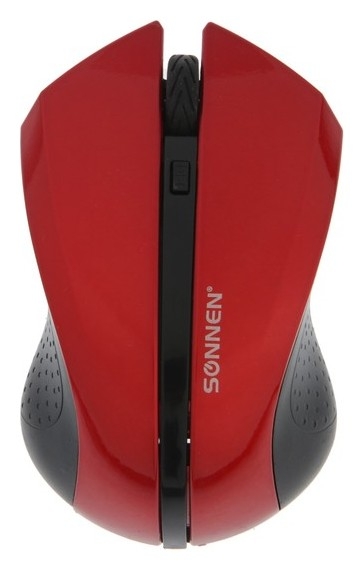 Мышь Sonnen Wm-250r, беспроводная, оптическая, 1600 Dpi, Usb, 1хaa (Не в комплекте), красная