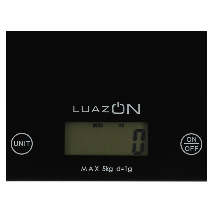 Весы кухонные Luazon Lvk-702, электронные, до 5 кг, чёрные