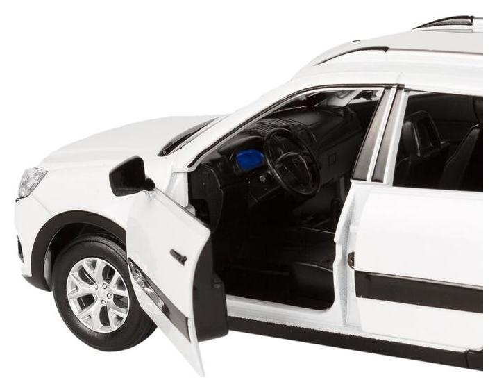 Машина метал Lada 1:24, инерция, цвет белый, открываются двери, капот и багажник, световые и звуковые эффекты