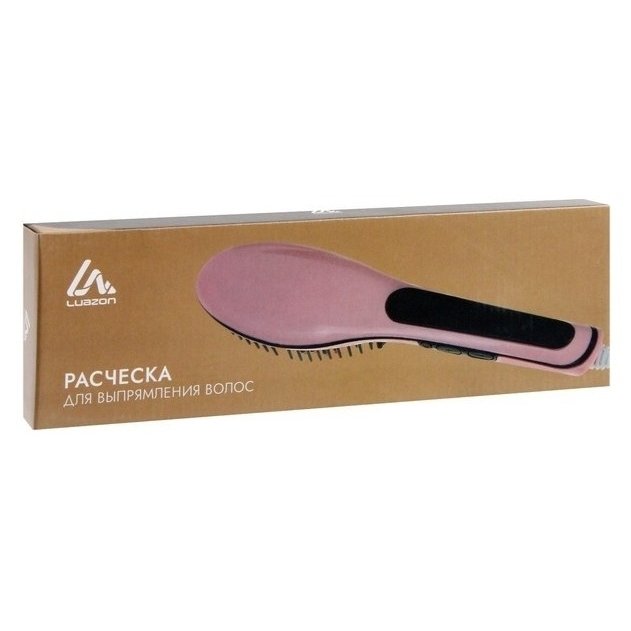 Расческа-выпрямитель 35вт дисплей регулировка температуры Lr-01