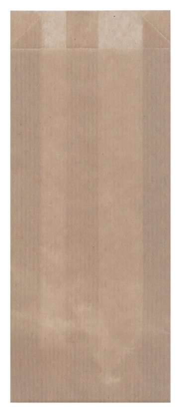 Пакет бумажный 200x80x20 мм, крафт, коричневый, 2000 шт/уп