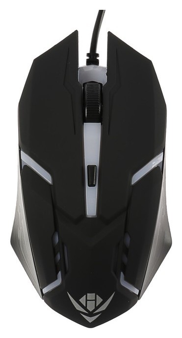 Мышь Nakatomi Mog-03u Gaming, игровая, проводная, 4 кнопки, подсветка, 1600 Dpi, Usb, чёрная
