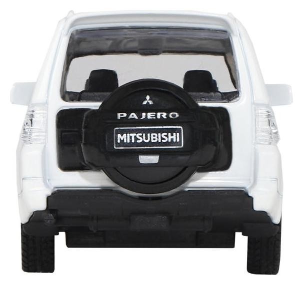 Машина металлическая Mitsubishi Pajero 4WD Turbo 1:43, инерция, открываются двери, цвет белый