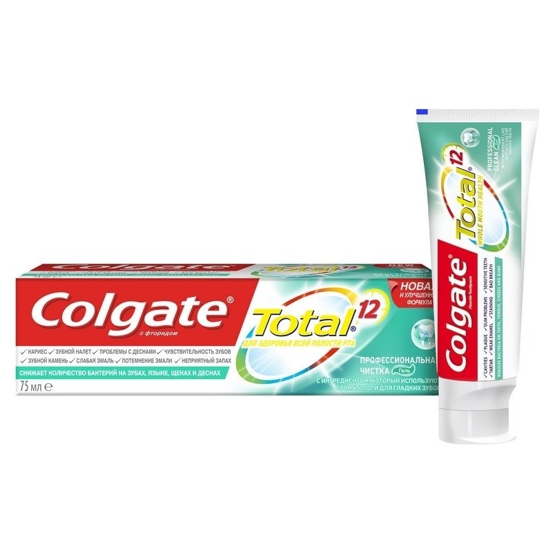 Зубная паста Total 12 Профессиональная чистка гель