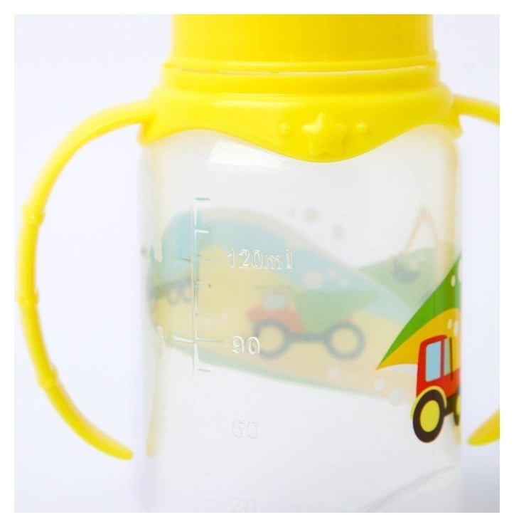 Подарочный детский набор Транспорт: бутылочки для кормления 150 и 250 мл, прямые, от 0 мес., цвет жёлтый