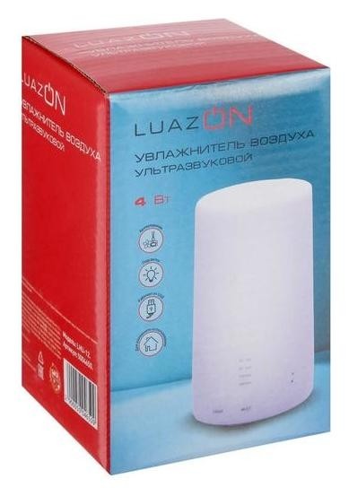 Аромадиффузор Luazon Lhu-12, ультразвуковой, 200 мл, 5 режимов, подсветка, белый