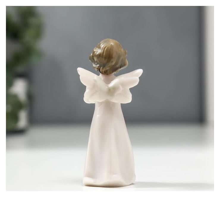 Сувенир Ангел в белом лакированный