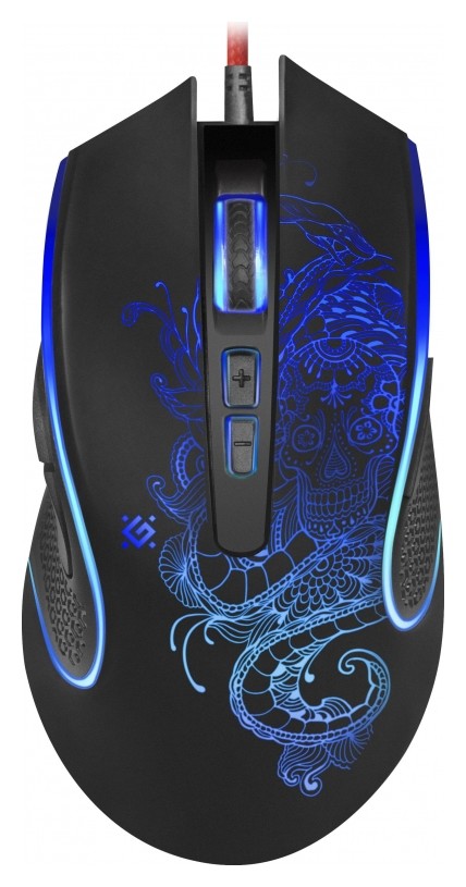 Мышь компьютерная игровая Defender Venom Gm-640l,3200dpi,8 кнопок,подсветка