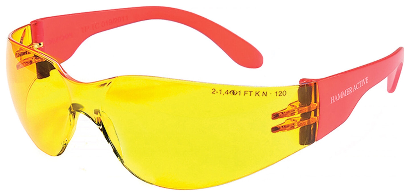 Очки защитные открытые росомз О15 Hammer Active Contrast желтые (11536)