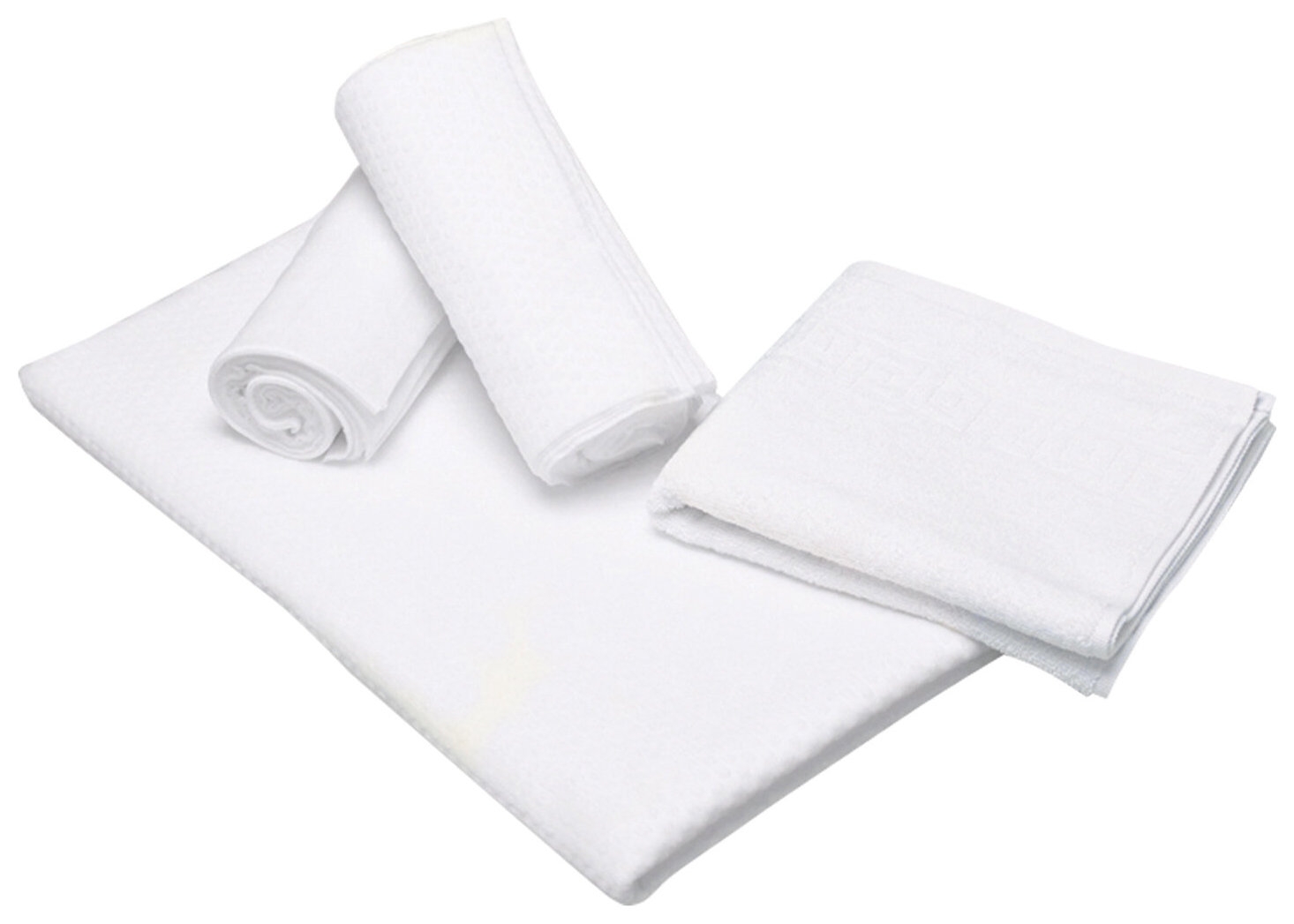 Салфетка полотенце однораз. стандарт 35x70, спанлейс, белый 50 шт/уп штучно