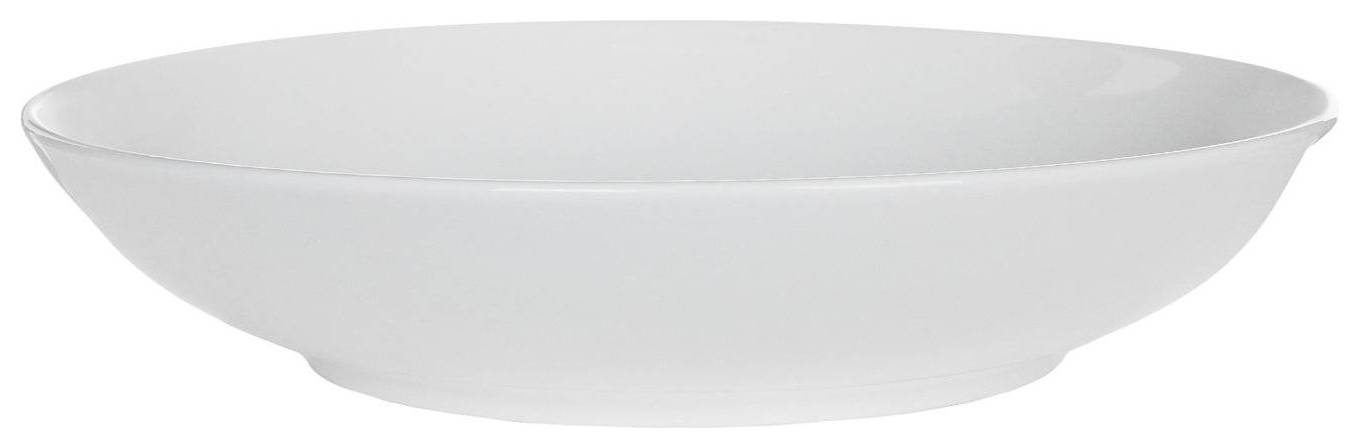 Тарелка глубокая 23см фарфор Royal White белая Tudor (Tu2205-1)