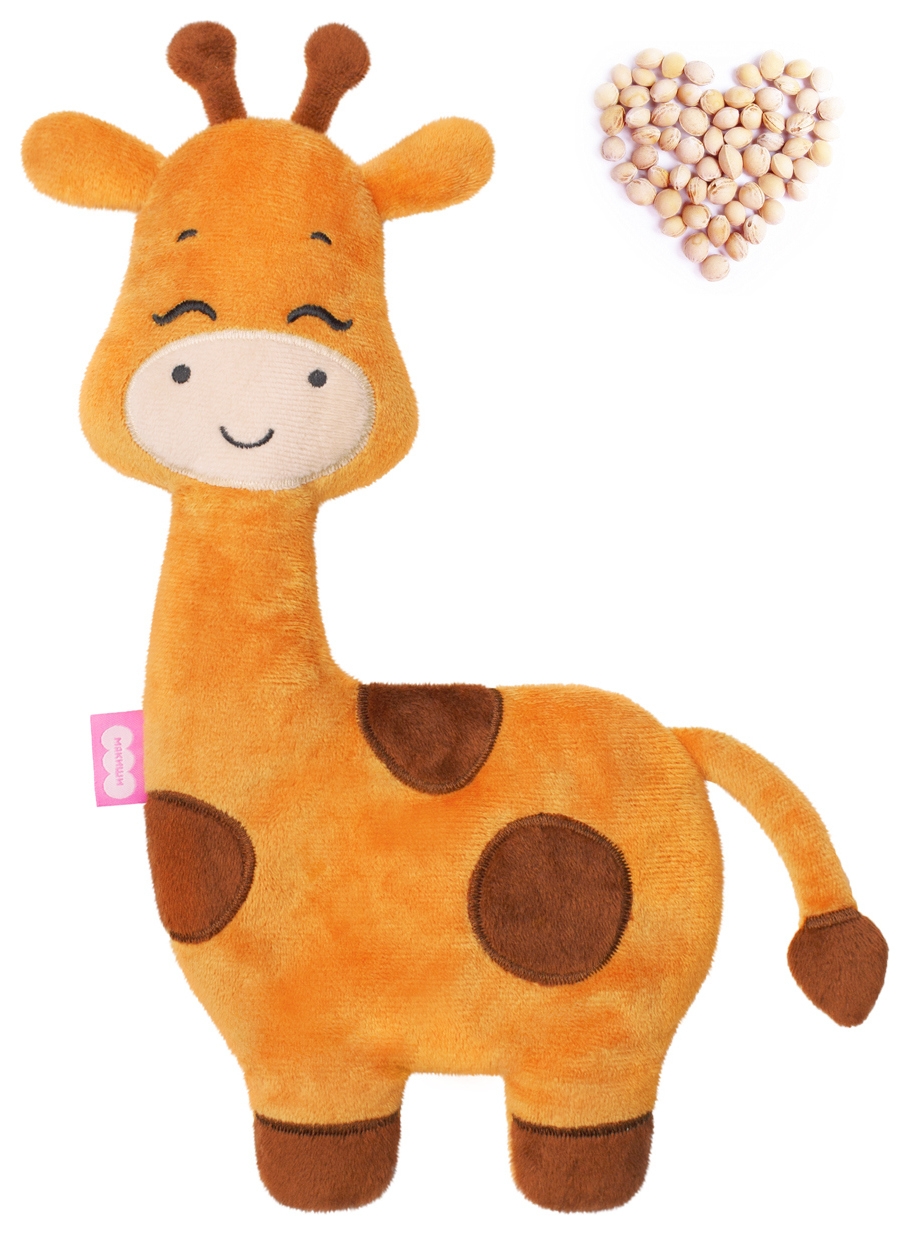 Развивающая игрушка-грелка Жираф
