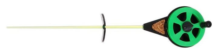 Удочка зимняя Балалайка ус-3, хлыст поликарбонат, цвет зелёный