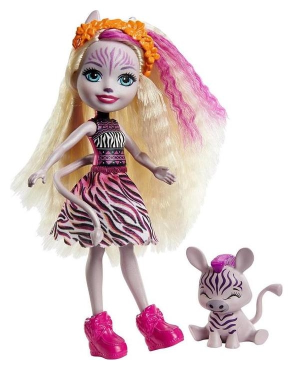 Кукла с любимой зверюшкой Зейди Зебра и Реф Zadie Zebra  Ref Enchantimals