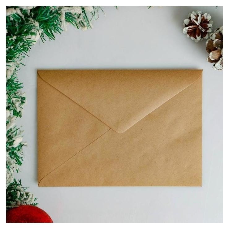 Письмо деду морозу Новогодние украшения с конвертом крафт