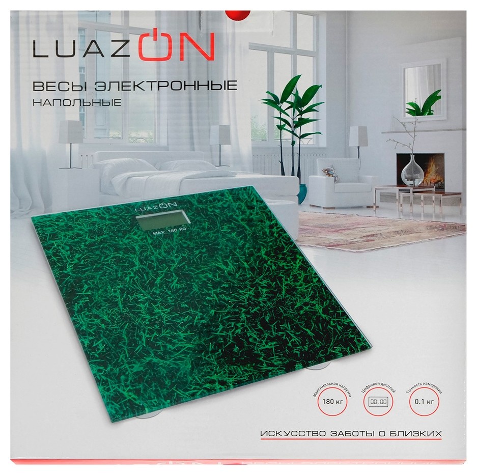 Весы Luazon Lve-005 камни напольные электронные, стекло