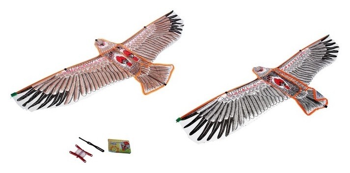 Воздушный змей орел в полете с леской 320140