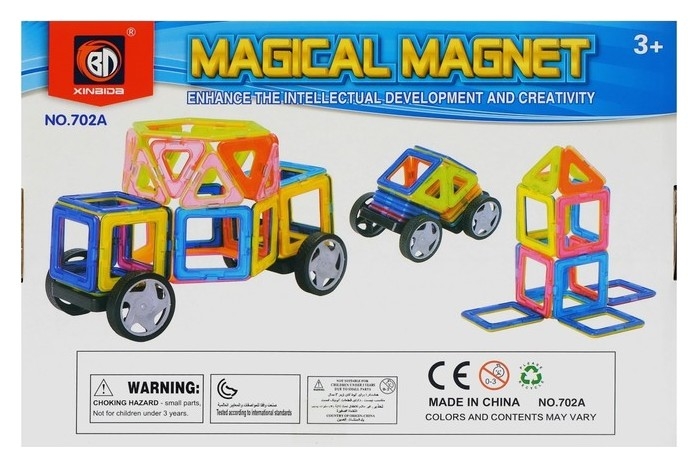 Конструктор магнитный Магический магнит, 40 деталей