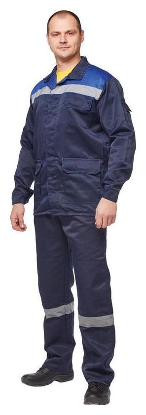 Куртка рабочая летняя мужская л03-КУ с СОП синяя