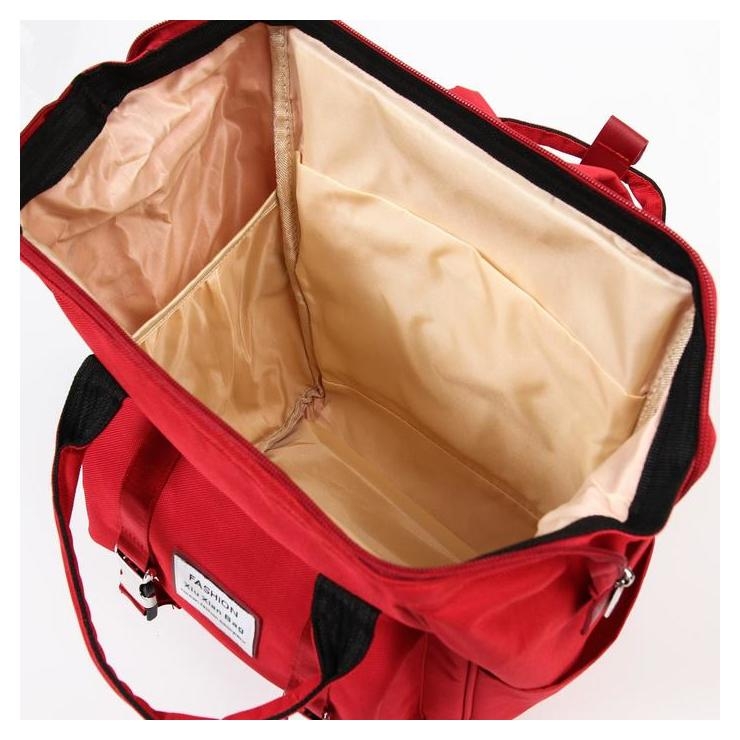 Сумка-рюкзак для хранения вещей малыша, с ручками, цвет красный