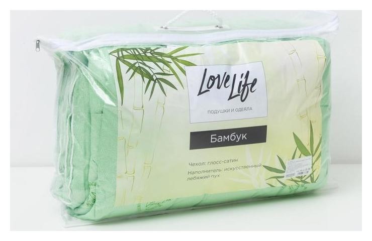 Одеяло Lovelife 172*205 см бамбук, глосс-сатин, п/э 100%, 450 гр/м2