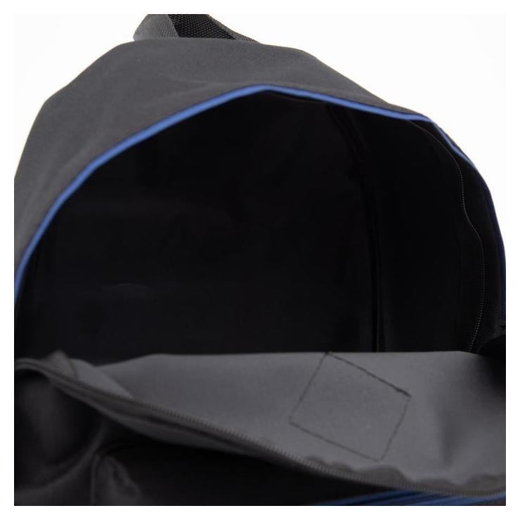 Рюкзак молодёжный. отдел на молнии, наружный карман, цвет чёрный/синий