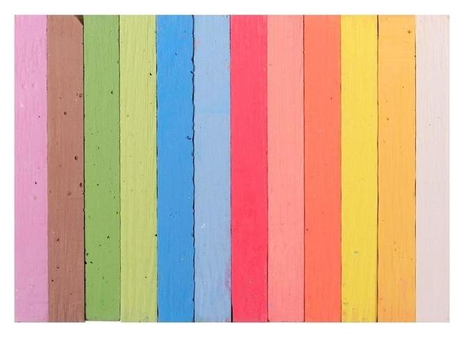 Мелки цветные 12 штук Koh-i-noor 1125, прямоугольные
