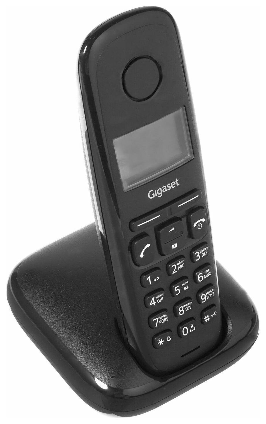 Радиотелефон Gigaset A170, память 50 номеров, аон, повтор, часы, черный, S30852h2802s301