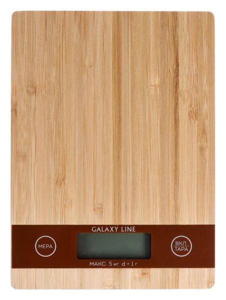 Весы кухонные Galaxy Line GL 2812, электронные, до 5 кг, Lcd-дисплей, коричневые