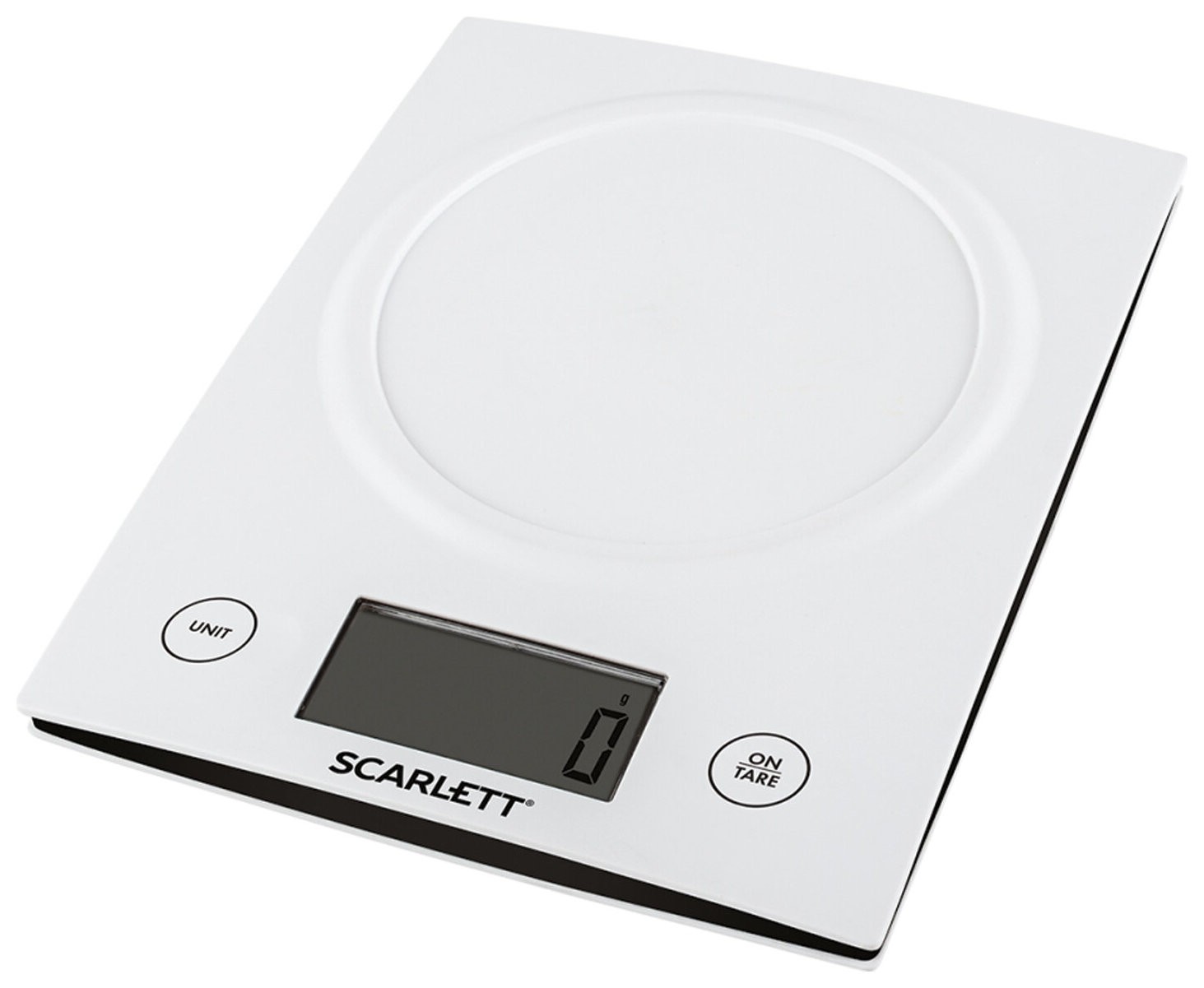 Весы кухонные Scarlett Sc-ks57b10, электронный дисплей, чаша, Max вес 5 кг, тарокомпенсация, пластик