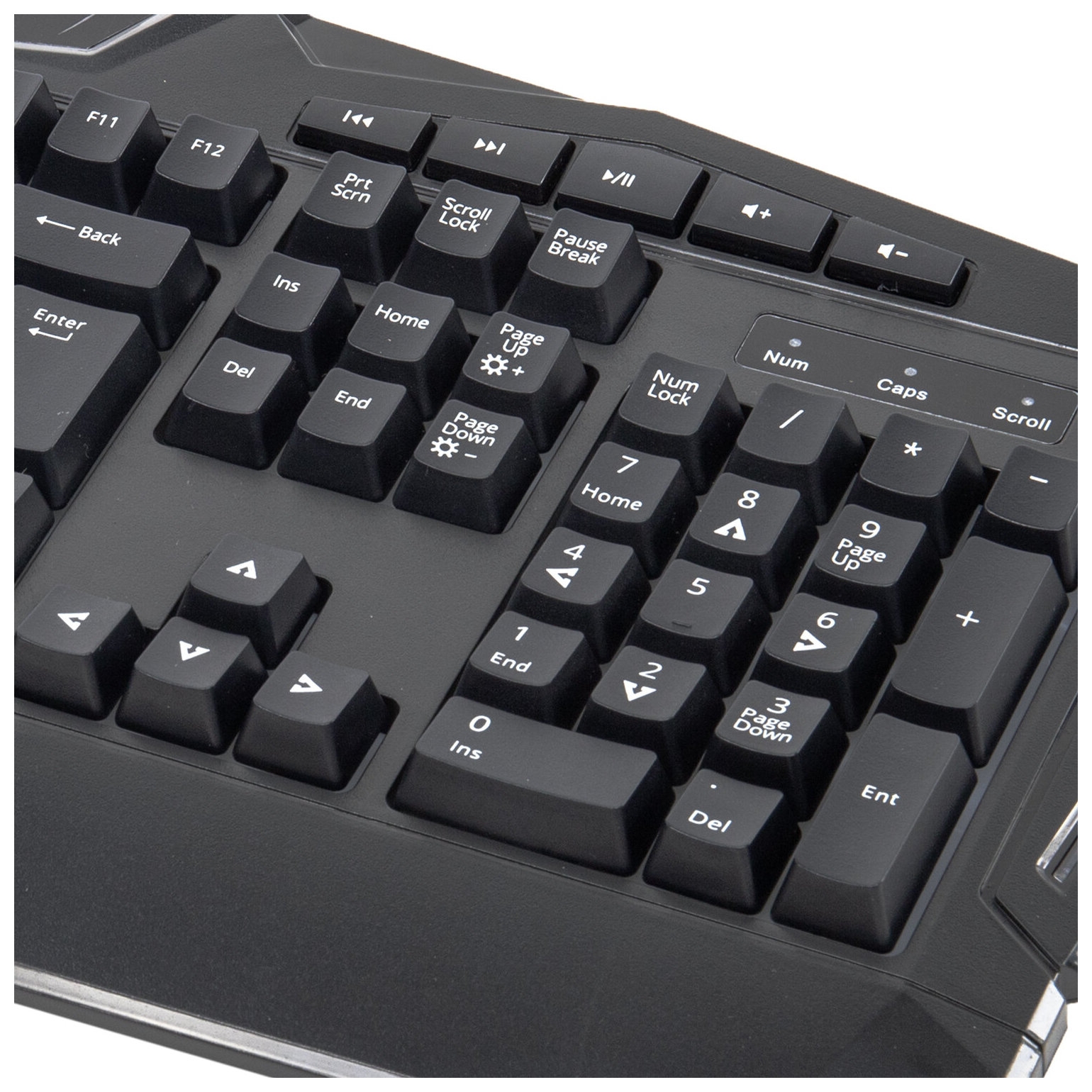 Клавиатура проводная игровая Sonnen Q9m, Usb, 104 клавиши + 10 мультимедийных, RGB подсветка, черная, 513511