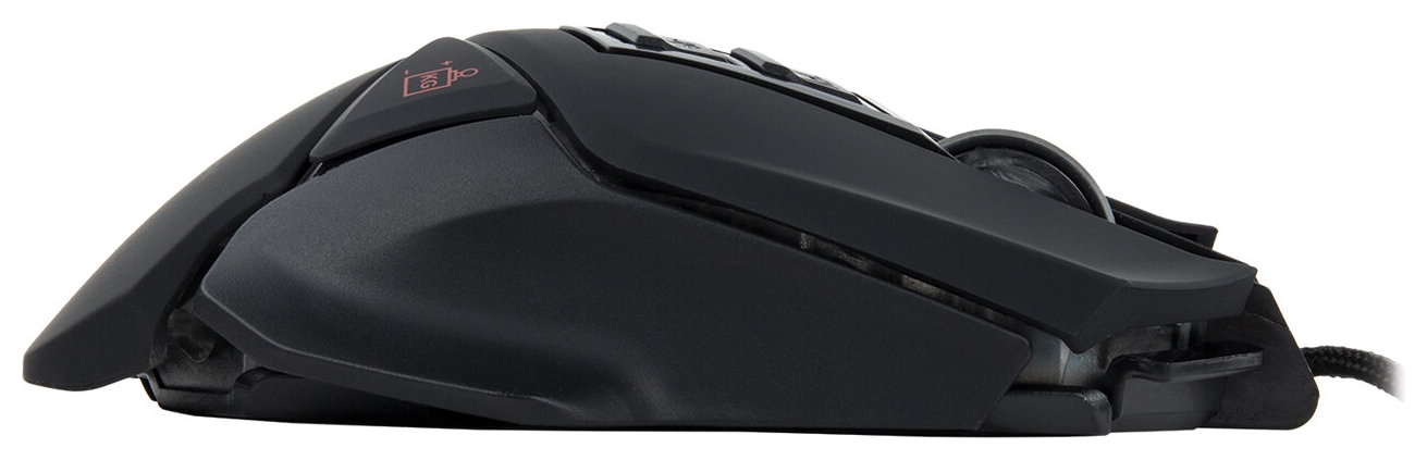 Мышь проводная игровая Sonnen Q10, 7 кнопок, программируемая, 6400 Dpi, Led-подсветка, черная, 513522