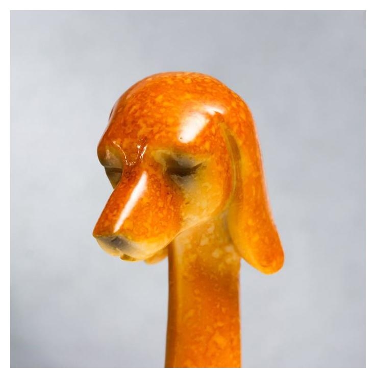 Сувенир полистоун Собака с щенком рыжие 20,5х9х6 см