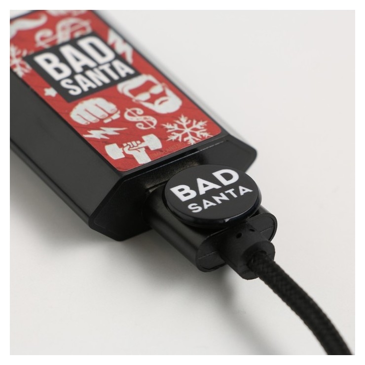 Набор кабель Micro USB + зарядное устройство ,модель Pb-01, Bad Santa, 7,3 х 14,7 см